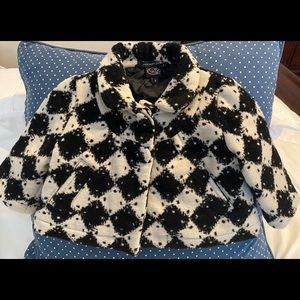 Little Marc Jacob coat( size 2) white and black